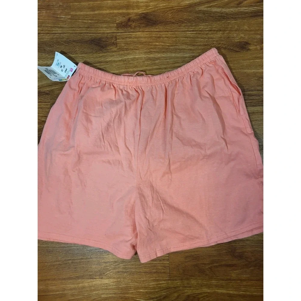 Vtge NWT 2000 Orange Size XL Pull‎ On Cotton Shorts Light Coral